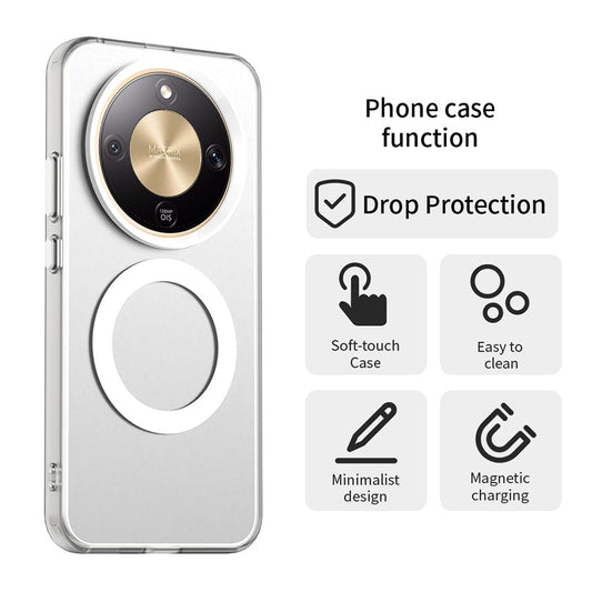 Husa MagSafe pentru Honor Magic8 Lite, Techsuit, CandyCase, Alba
