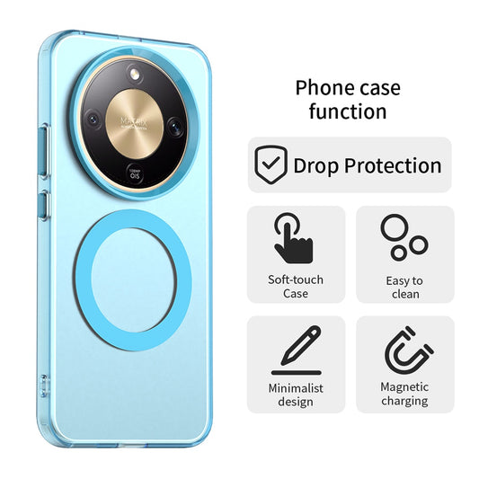 Husa MagSafe pentru Honor Magic8 Lite, Techsuit, CandyCase, Albastra