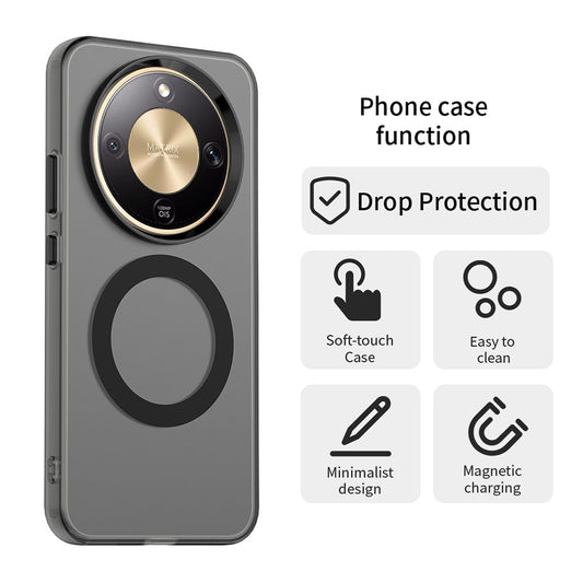 Husa MagSafe pentru Honor Magic8 Lite, Techsuit, CandyCase, Neagra