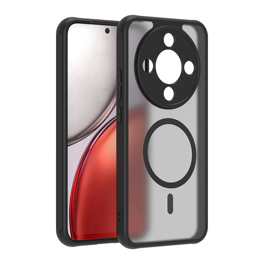 Husa MagSafe pentru Honor Magic8 Lite, Techsuit, HaloFrost II, Neagra