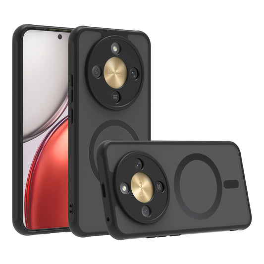 Husa MagSafe pentru Honor Magic8 Lite, Techsuit, HaloFrost II, Neagra