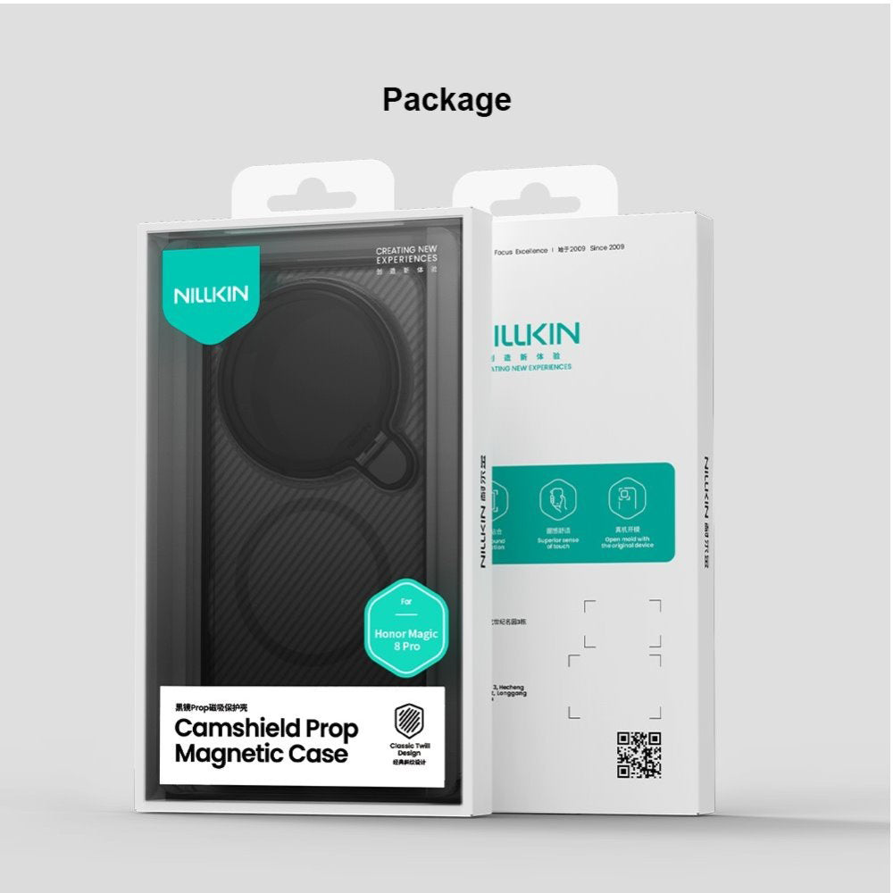 Husa MagSafe pentru Honor Magic8 Pro, Nillkin, CamShield Prop, Neagra