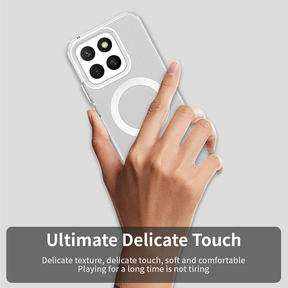 Husa MagSafe pentru Honor X8c, Techsuit, CandyCase, Alba