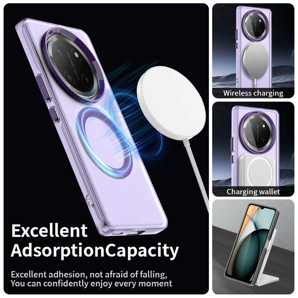 Husa MagSafe pentru Honor X9c / Magic7 Lite, Techsuit, CandyCase, Mov