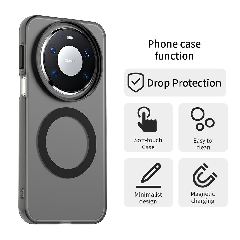 Husa MagSafe pentru Huawei Mate 80 Pro, Techsuit, CandyCase, Neagra