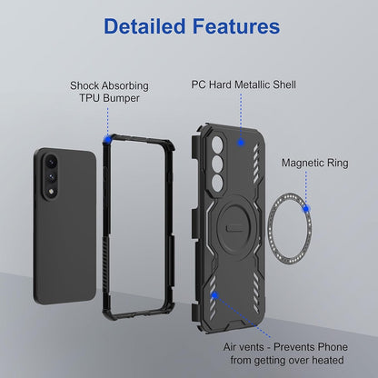 Husa MagSafe pentru Huawei nova 14 Pro, Techsuit, ArmorMag, Neagra