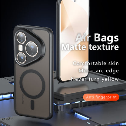 Husa MagSafe pentru Huawei Pura 80 Pro / Pura 80 Ultra, Techsuit, PureFrost, Neagra Satinata