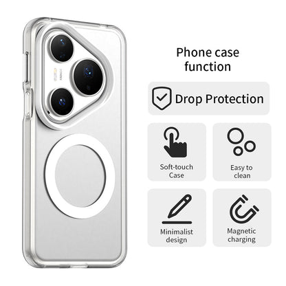 Husa MagSafe pentru Huawei Pura 80 Pro, Techsuit, CandyCase, Alba