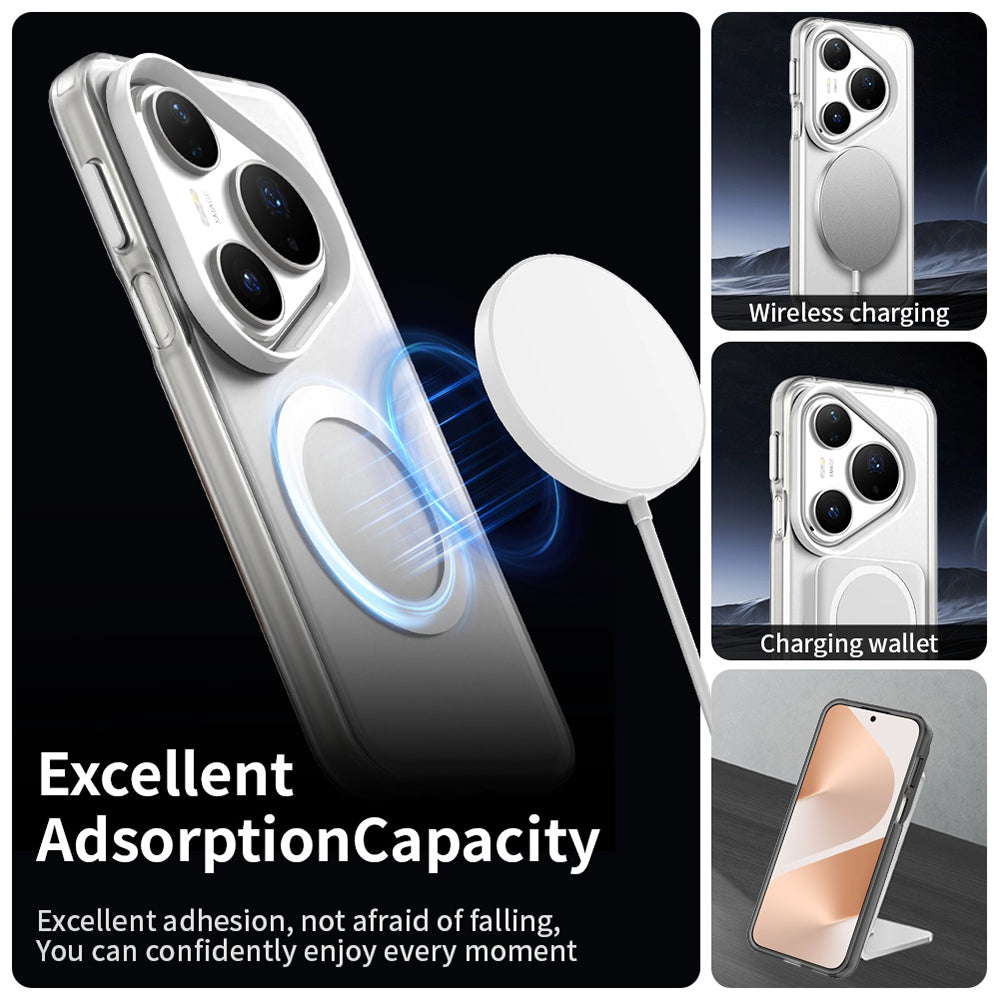 Husa MagSafe pentru Huawei Pura 80 Pro, Techsuit, CandyCase, Alba