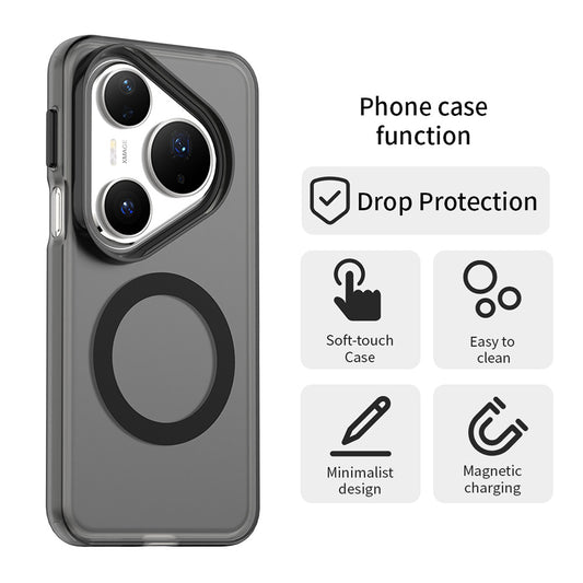Husa MagSafe pentru Huawei Pura 80 Pro, Techsuit, CandyCase, Neagra