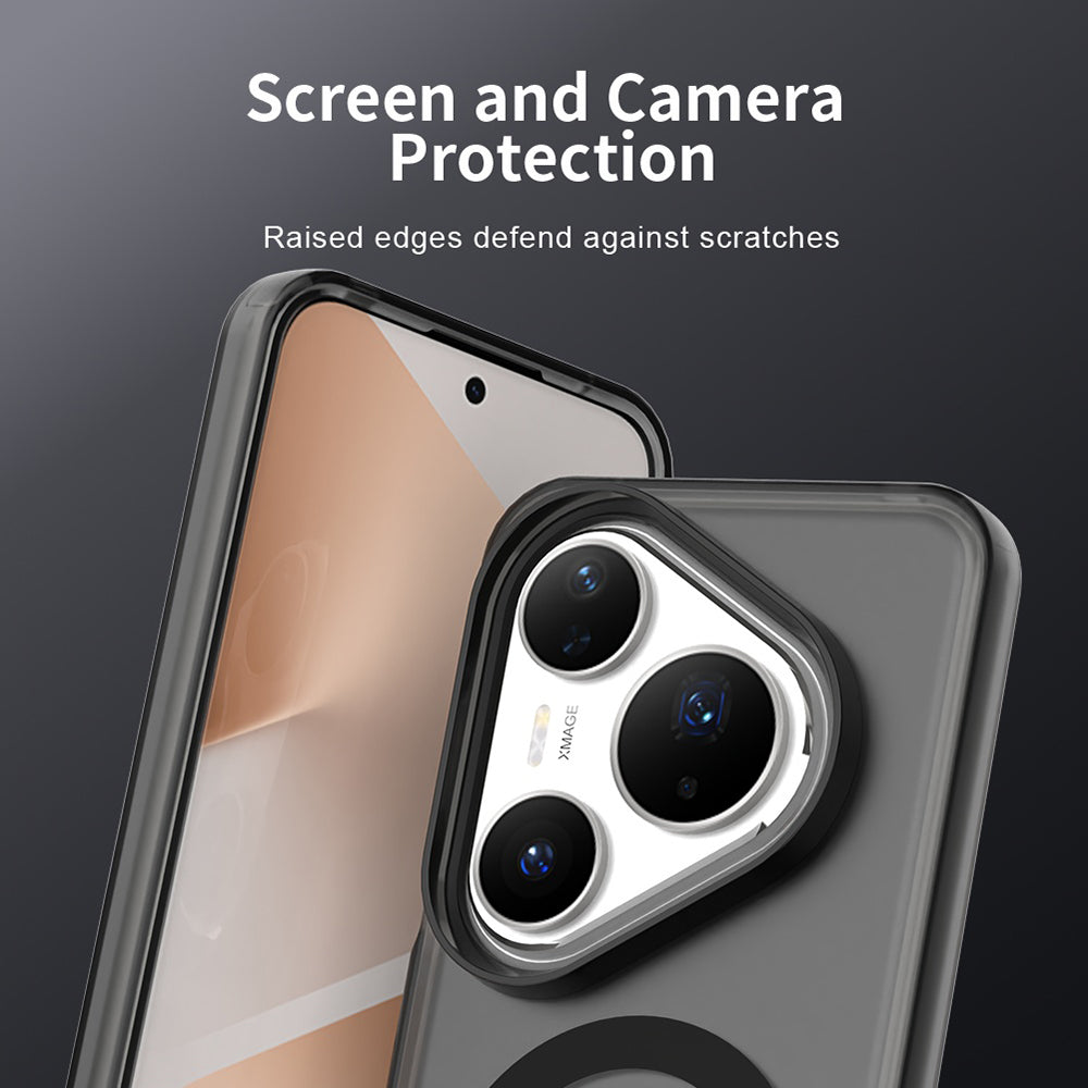 Husa MagSafe pentru Huawei Pura 80 Pro, Techsuit, CandyCase, Neagra