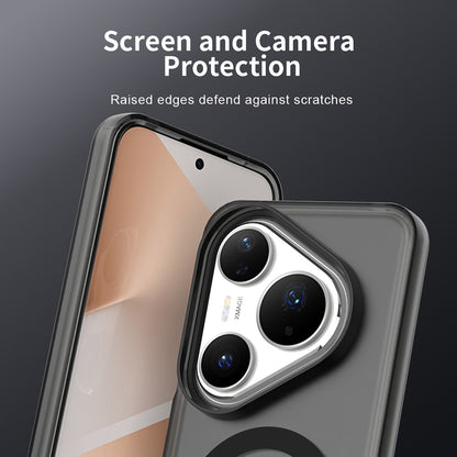 Husa MagSafe pentru Huawei Pura 80 Pro, Techsuit, CandyCase, Neagra