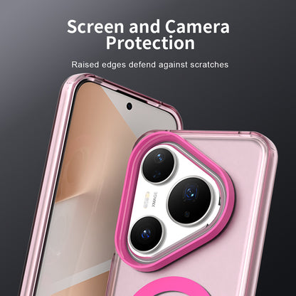 Husa MagSafe pentru Huawei Pura 80 Pro, Techsuit, CandyCase, Roz
