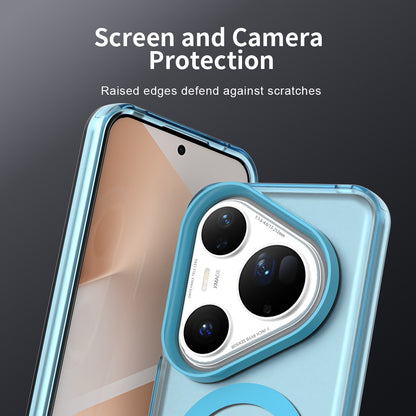 Husa MagSafe pentru Huawei Pura 80 Ultra, Techsuit, CandyCase, Albastra