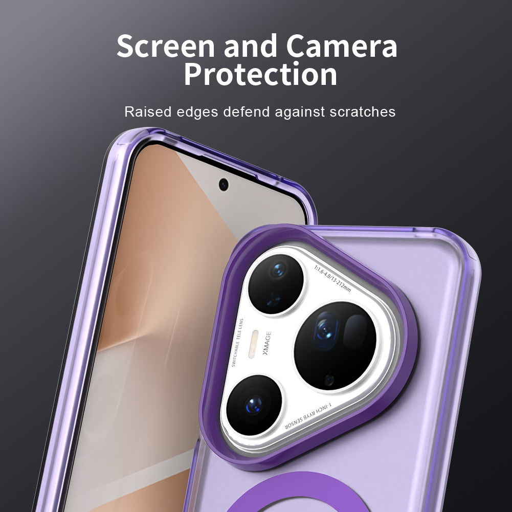 Husa MagSafe pentru Huawei Pura 80 Ultra, Techsuit, CandyCase, Mov