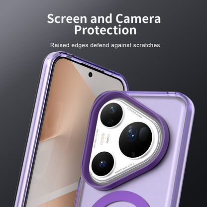 Husa MagSafe pentru Huawei Pura 80 Ultra, Techsuit, CandyCase, Mov