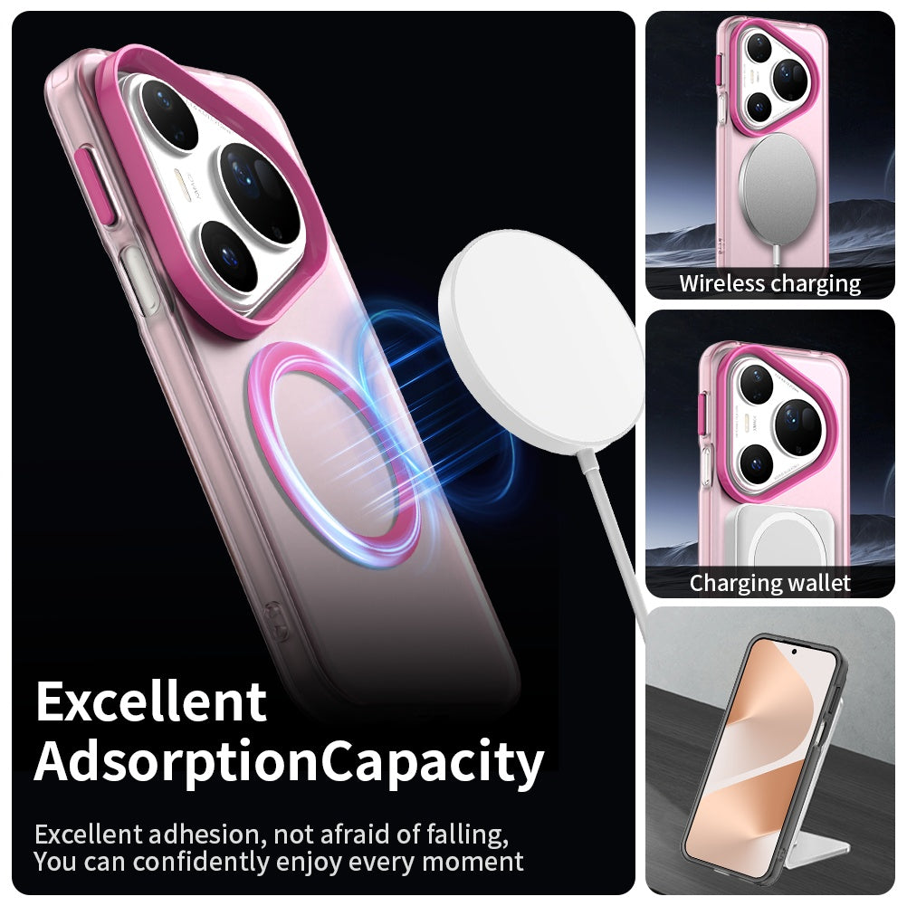 Husa MagSafe pentru Huawei Pura 80 Ultra, Techsuit, CandyCase, Roz