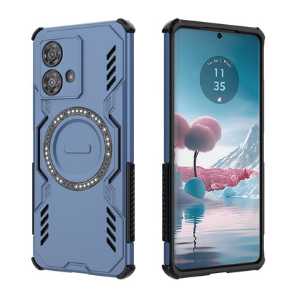 Husa MagSafe pentru Motorola Edge 40 Neo, Techsuit, ArmorMag, Albastra