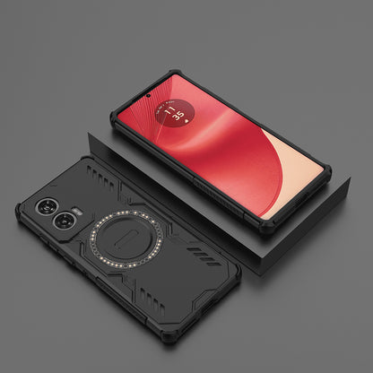 Husa MagSafe pentru Motorola Edge 50 Fusion, Techsuit, ArmorMag, Neagra