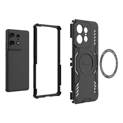 Husa MagSafe pentru Motorola Edge 50 Pro, Techsuit, ArmorMag, Neagra