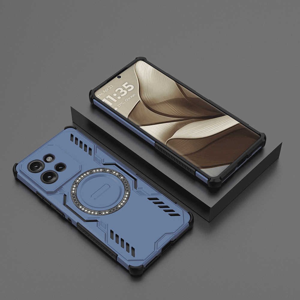 Husa MagSafe pentru Motorola Edge 50, Techsuit, ArmorMag, Albastra