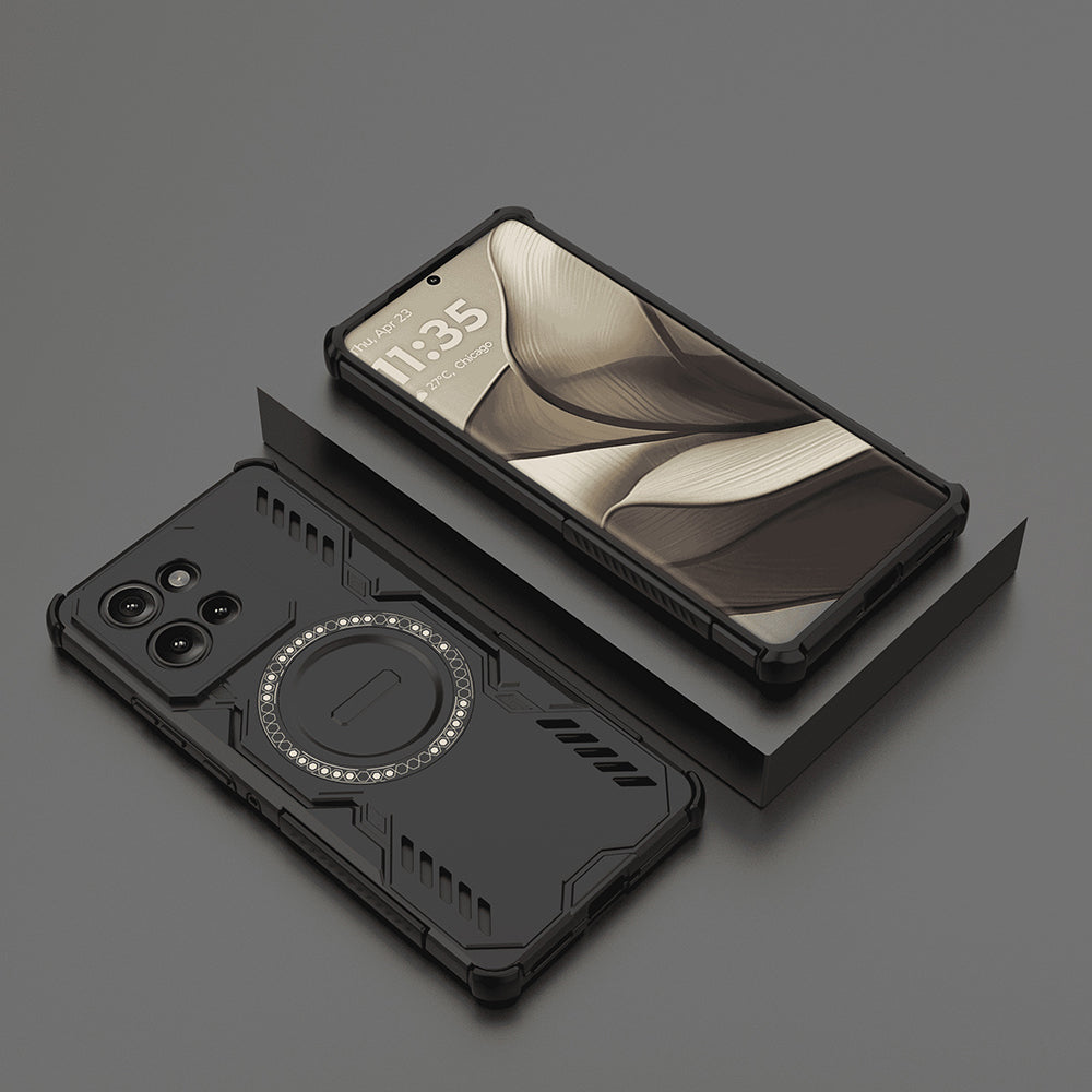 Husa MagSafe pentru Motorola Edge 50, Techsuit, ArmorMag, Neagra