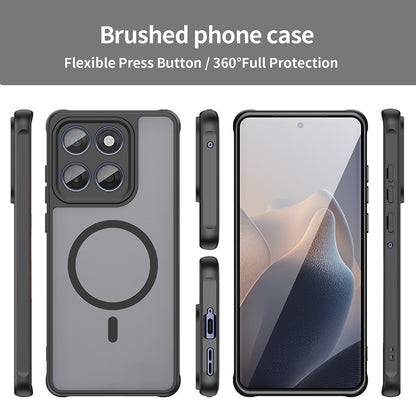 Husa MagSafe pentru Motorola Edge 60 Fusion / Edge 60, Techsuit, HaloFrost II, Neagra