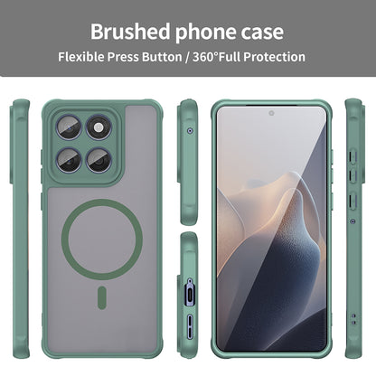 Husa MagSafe pentru Motorola Edge 60 Fusion / Edge 60, Techsuit, HaloFrost II, Verde