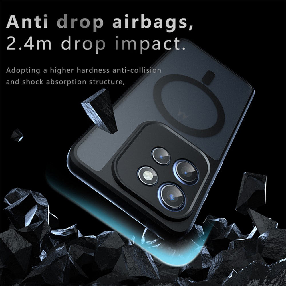 Husa MagSafe pentru Motorola Edge 60 Neo / Edge 50 Neo / ThinkPhone 25 , Techsuit, PureFrost, Neagra Satinata