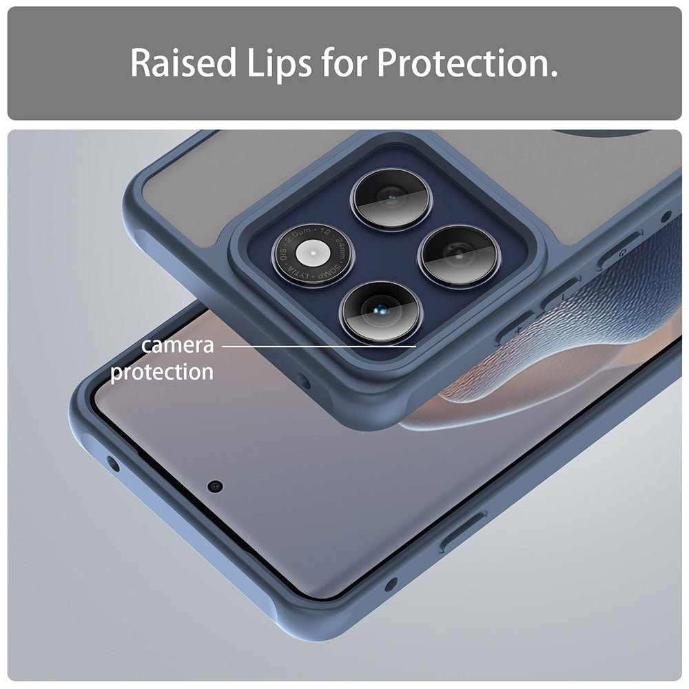 Husa MagSafe pentru Motorola Edge 60 Pro, Techsuit, HaloFrost II (Big Lens Hole), Bleumarin