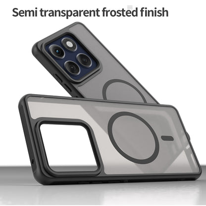 Husa MagSafe pentru Motorola Edge 60 Pro, Techsuit, HaloFrost II (Big Lens Hole), Neagra