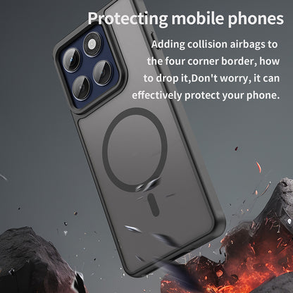 Husa MagSafe pentru Motorola Edge 60 Pro, Techsuit, HaloFrost II (Big Lens Hole), Neagra