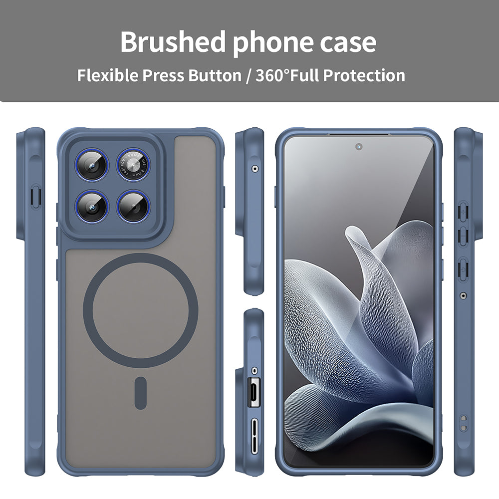 Husa MagSafe pentru Motorola Edge 70, Techsuit, HaloFrost II, Bleumarin