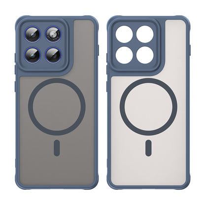 Husa MagSafe pentru Motorola Edge 70, Techsuit, HaloFrost II, Bleumarin