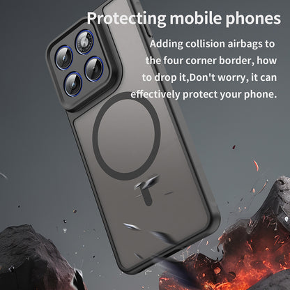 Husa MagSafe pentru Motorola Edge 70, Techsuit, HaloFrost II, Neagra