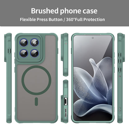 Husa MagSafe pentru Motorola Edge 70, Techsuit, HaloFrost II, Verde