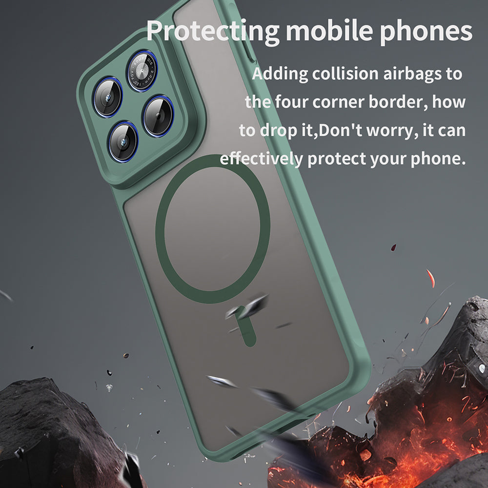 Husa MagSafe pentru Motorola Edge 70, Techsuit, HaloFrost II, Verde