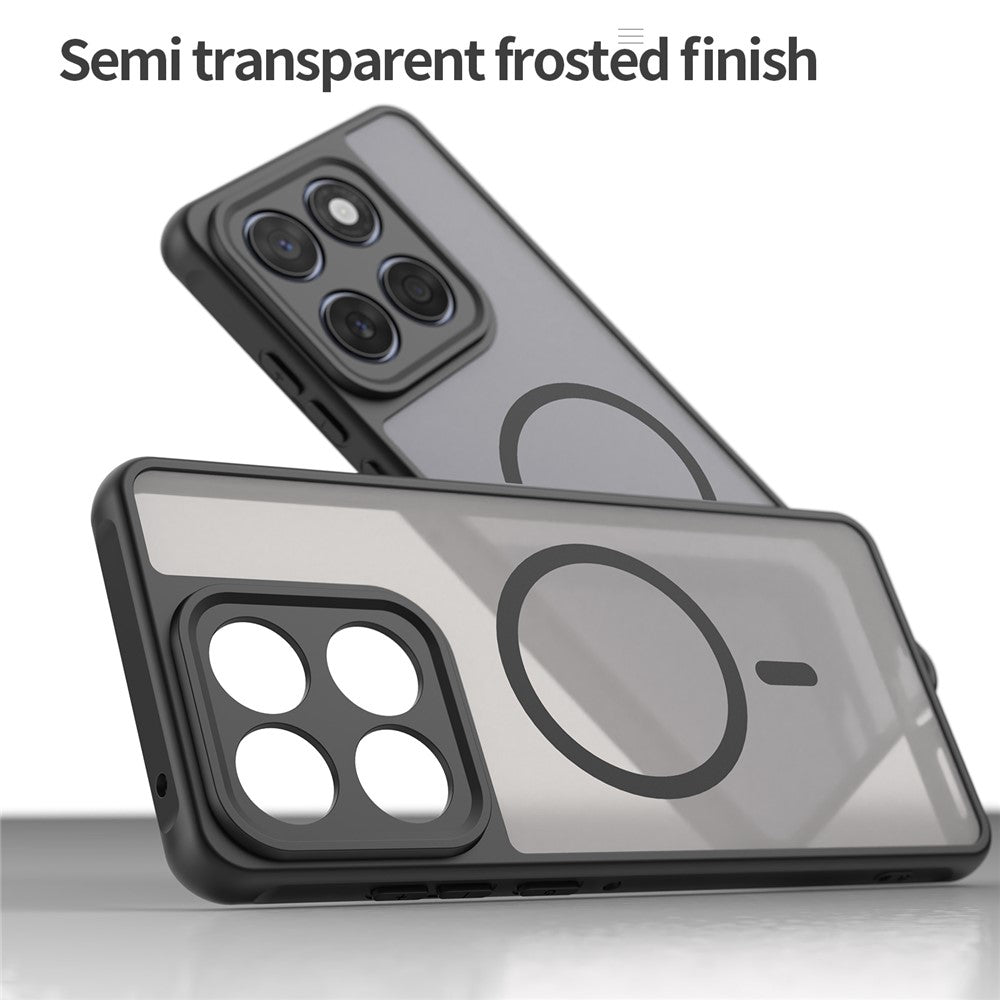 Husa MagSafe pentru Motorola Edge 70 Ultra / Signature, Techsuit, HaloFrost II, Neagra