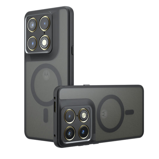 Husa MagSafe pentru Motorola Edge 70 Ultra / Signature, Techsuit, PureFrost, Neagra Satinata