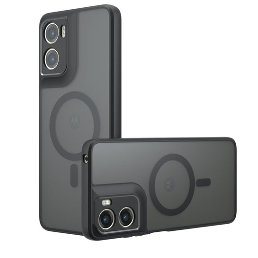 Husa MagSafe pentru Motorola Moto G06, Techsuit, PureFrost, Neagra Satinata