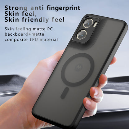 Husa MagSafe pentru Motorola Moto G06, Techsuit, PureFrost, Neagra Satinata