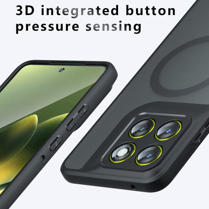 Husa MagSafe pentru Motorola Moto G67 Power / G57 Power, Techsuit, PureFrost, Neagra Satinata