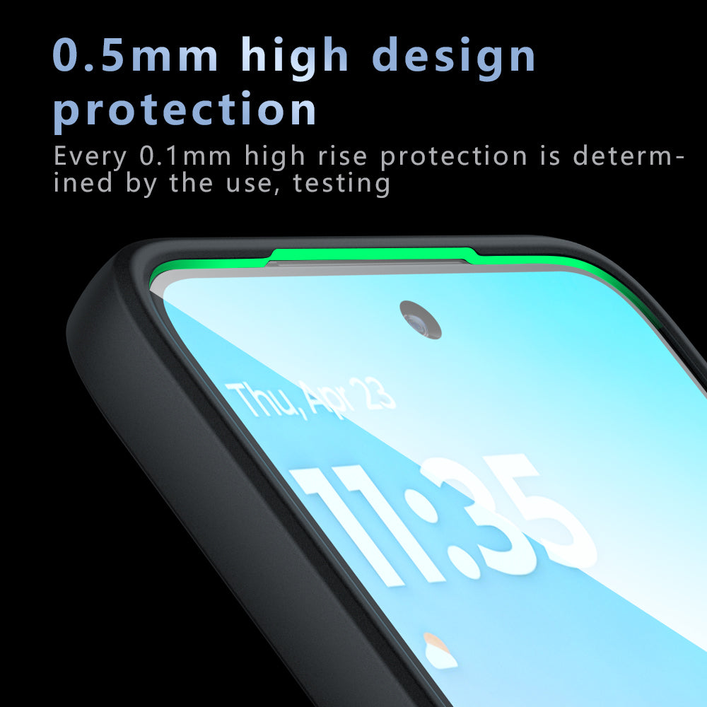 Husa MagSafe pentru Motorola Moto G77 / G67, Techsuit, PureFrost, Neagra Satinata