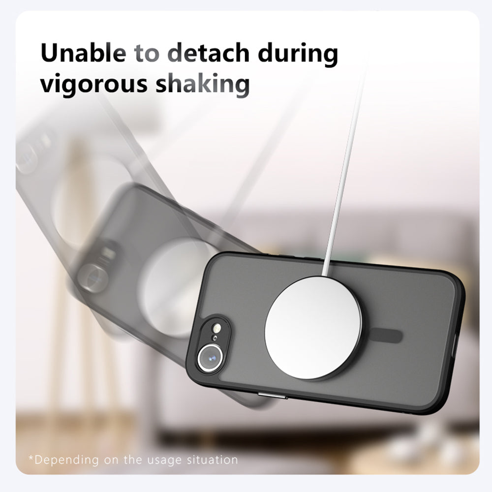 Husa MagSafe pentru Motorola Moto G85, Techsuit, PureFrost, Neagra Satinata