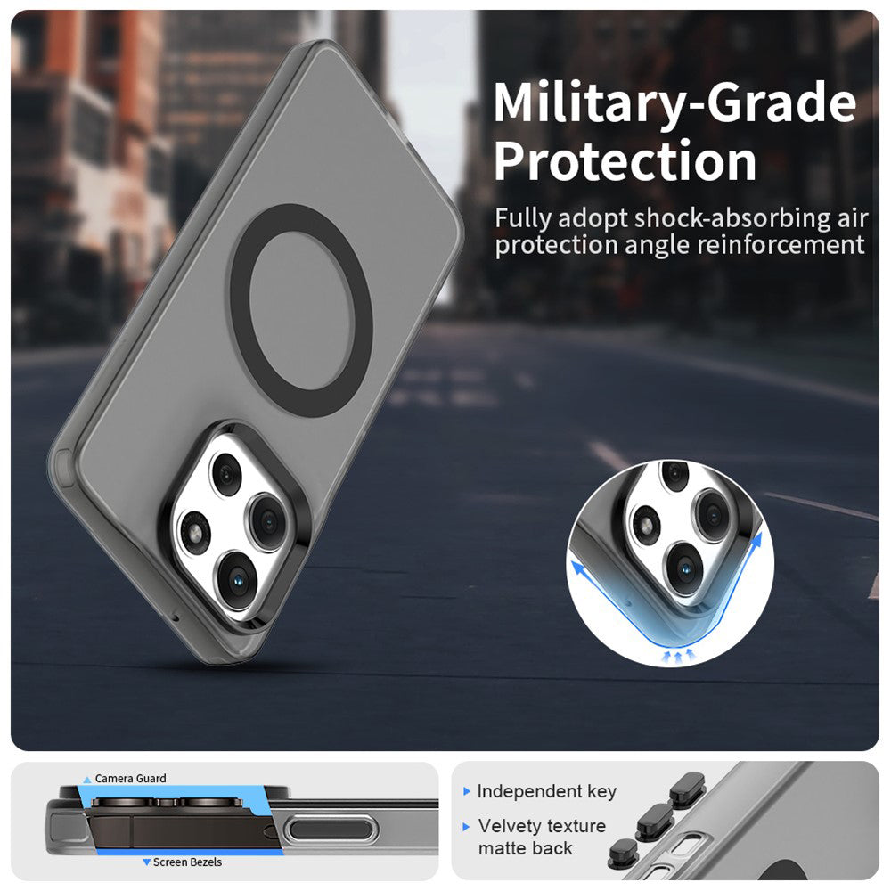 Husa MagSafe pentru Motorola Moto G86, Techsuit, CandyCase, Neagra