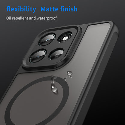Husa MagSafe pentru Motorola Moto G86, Techsuit, HaloFrost II, Neagra