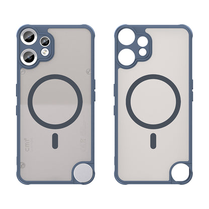 Husa MagSafe pentru Nothing CMF Phone 2 Pro, Techsuit, HaloFrost II, Bleumarin