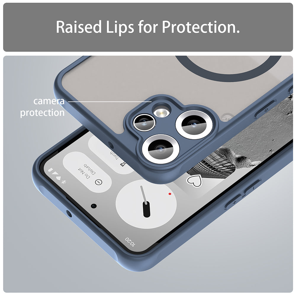 Husa MagSafe pentru Nothing CMF Phone 2 Pro, Techsuit, HaloFrost II, Bleumarin