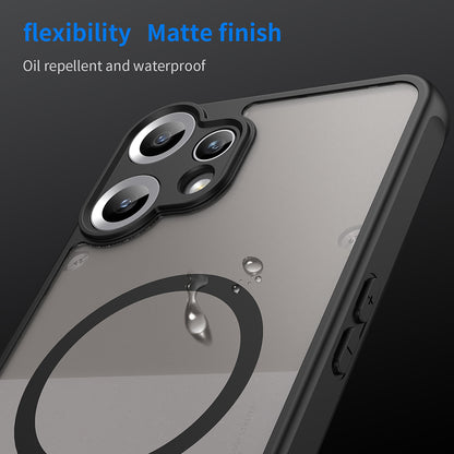 Husa MagSafe pentru Nothing CMF Phone 2 Pro, Techsuit, HaloFrost II, Neagra