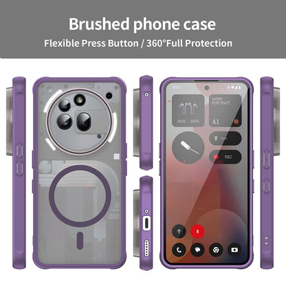 Husa MagSafe pentru Nothing Phone (3a) Pro, Techsuit, HaloFrost II, Mov
